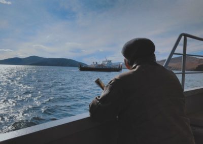 crossing the Lake Baikal