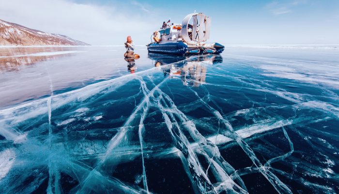 Hovercraft tours on Lake Baikal